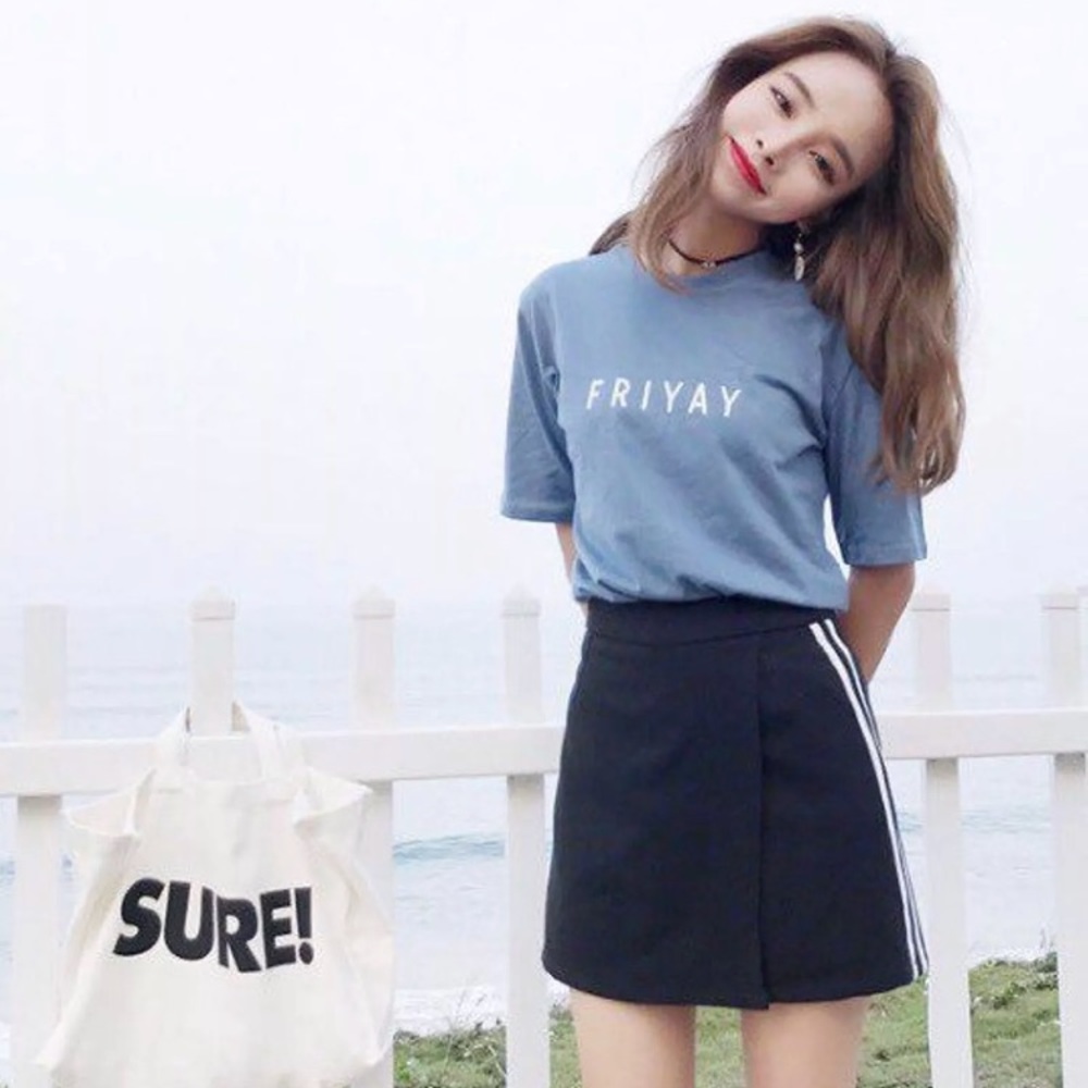 Black Wrap Athletic Skirt Yesstyle